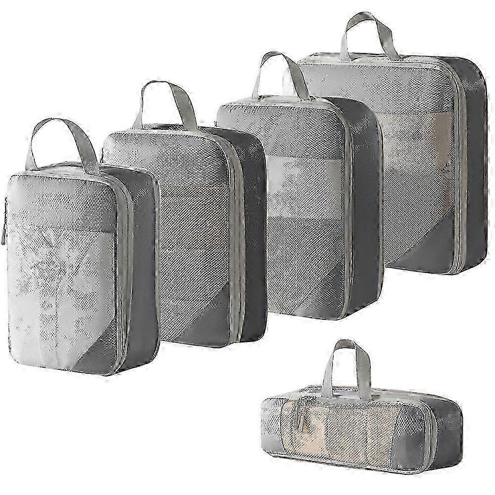 Mesh Compression Travel Storage Bag Five Piece Set Luggage