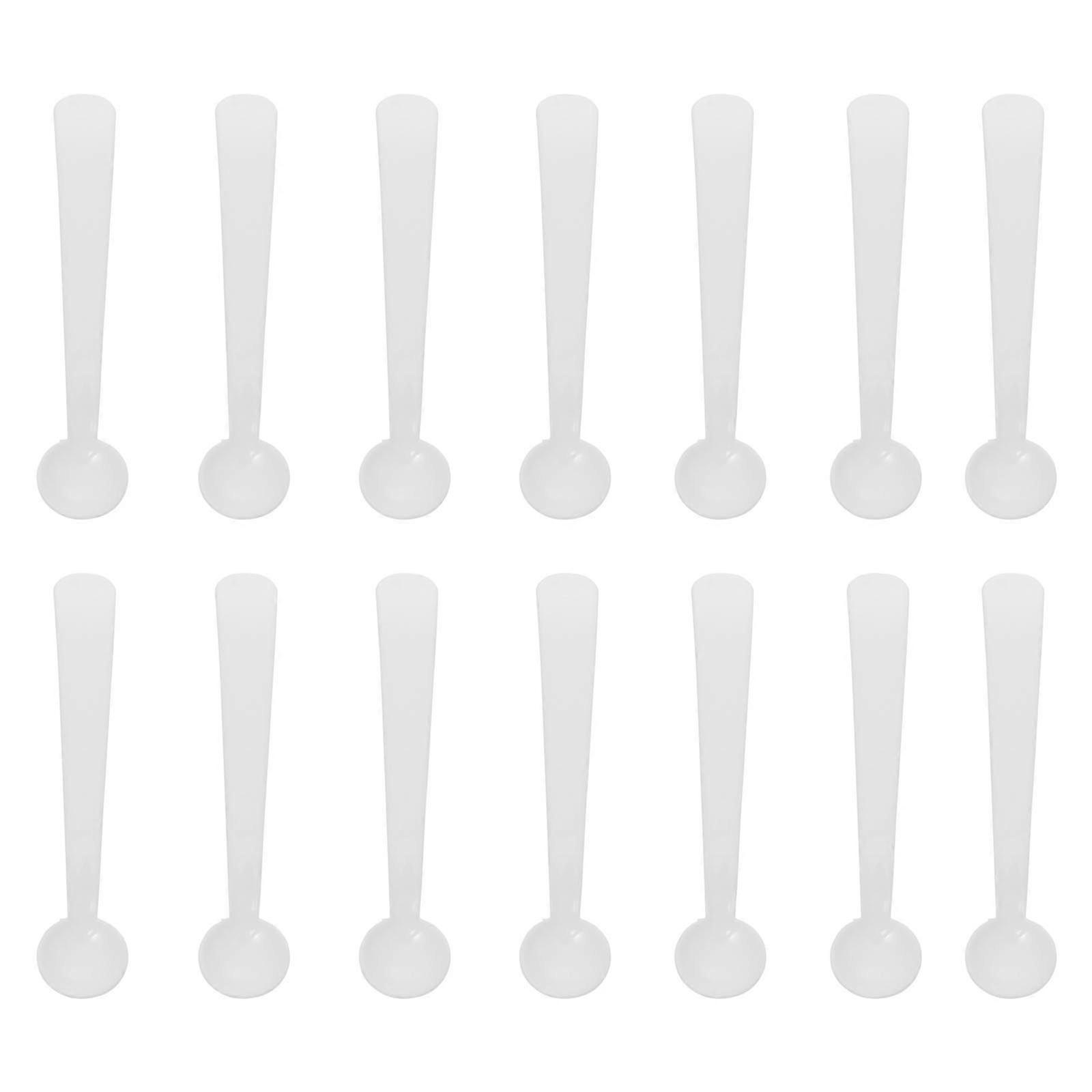 100pcs Micro Scoop PP 2g Smidgen Measuring Spoons for Powder Measurement