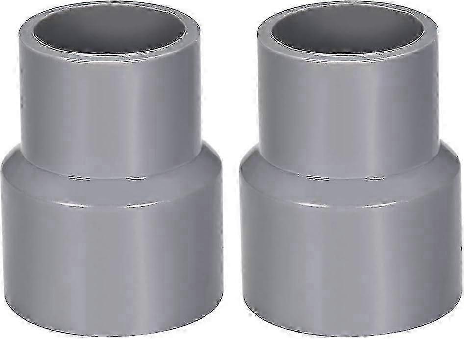 40mm X 20mm Reducer Pvc Pipe Fitting Coupling Hub Dwv Gray 2pcs