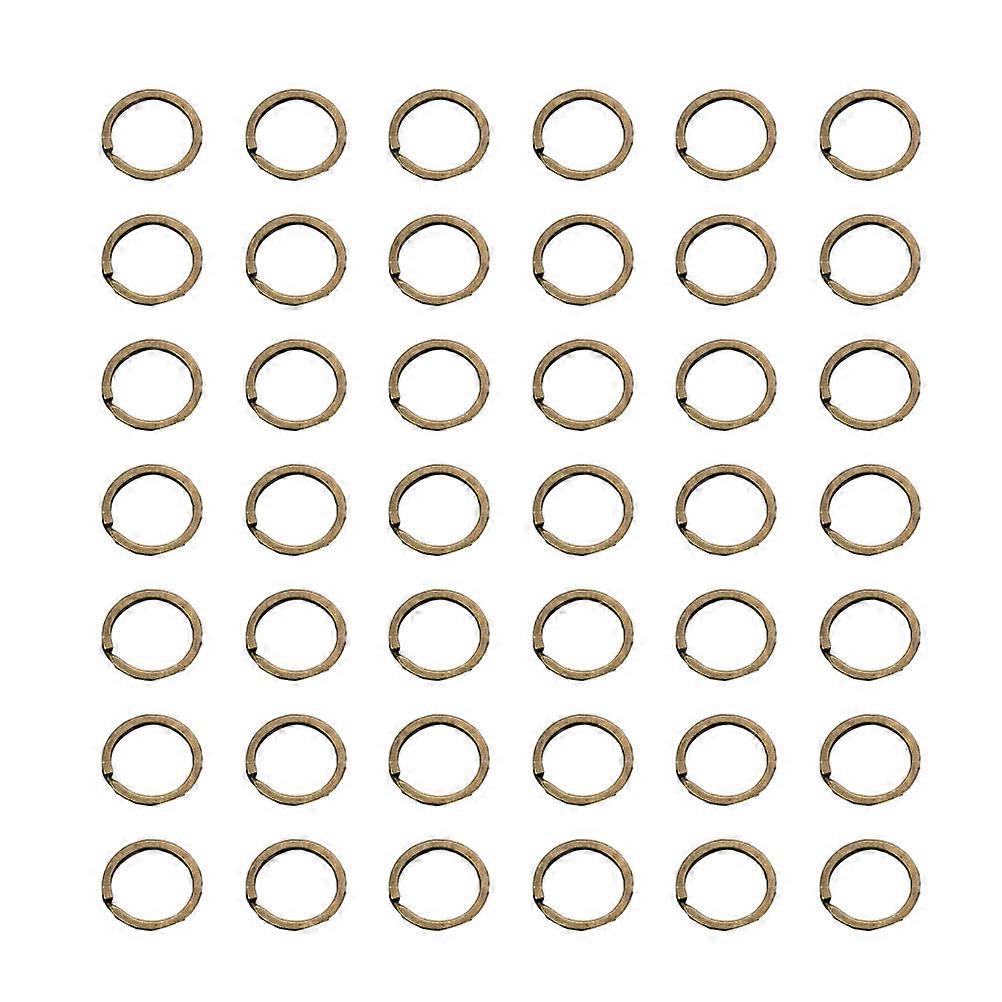 Keyrings For Crafting Round Key Rings Brass Smooth Surface Diy Accessories Craft Enthusiasts 100Pcs