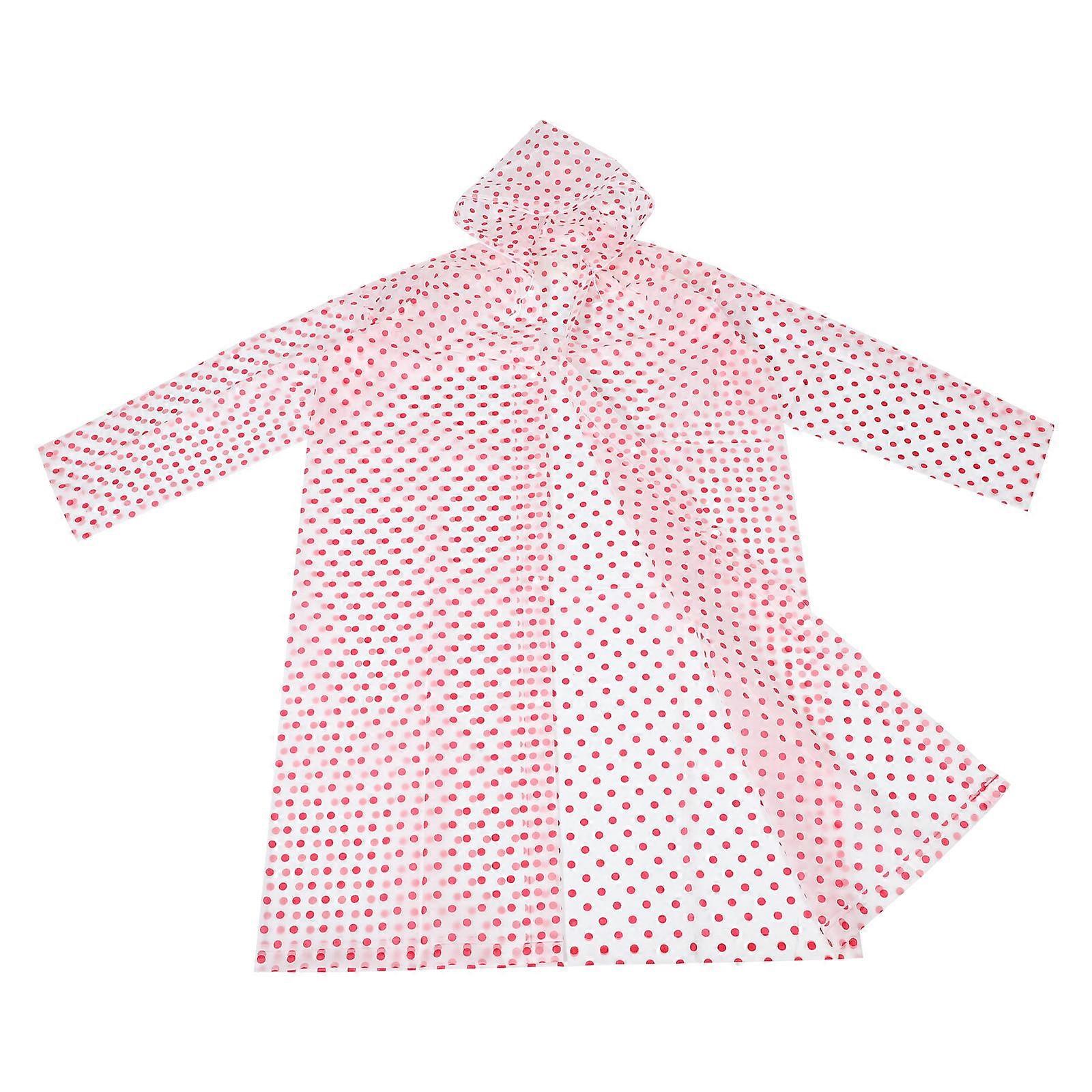 Adults Rain Poncho Waterproof Unisex Travel Lightweight Red 1Set