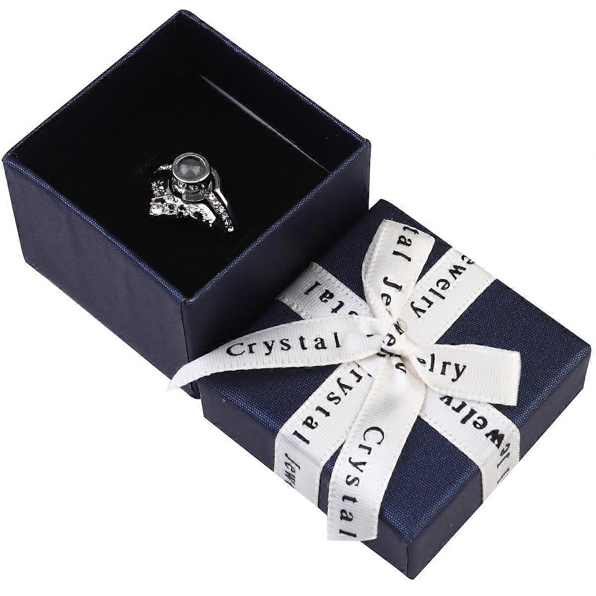 Projection Ring I Love You Open Ring for Memory Gift