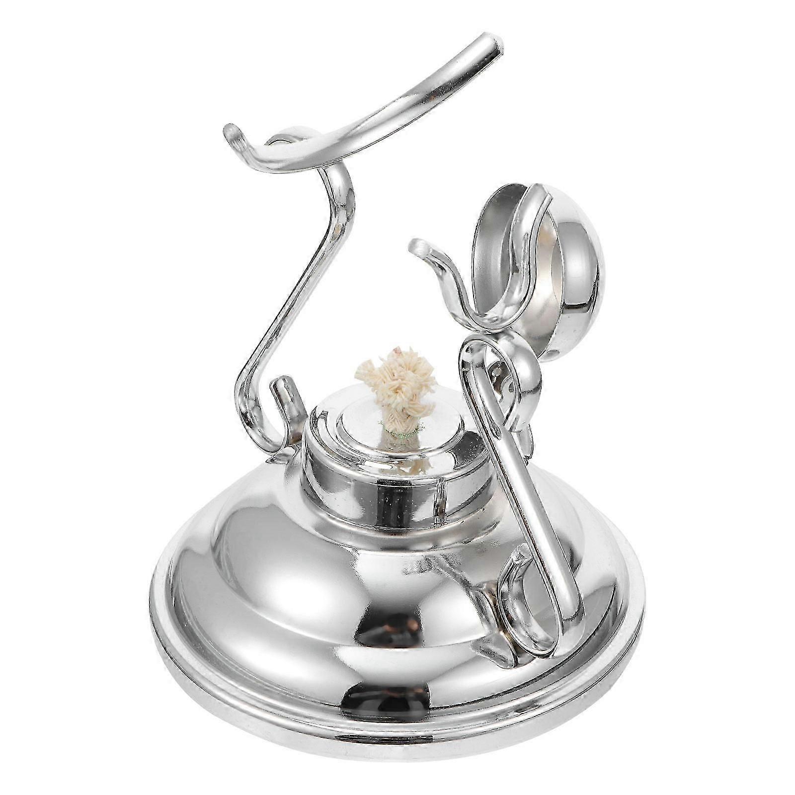 Desk Cup Holder Cup Holding Rack Silver Stainless Steel 1Pack