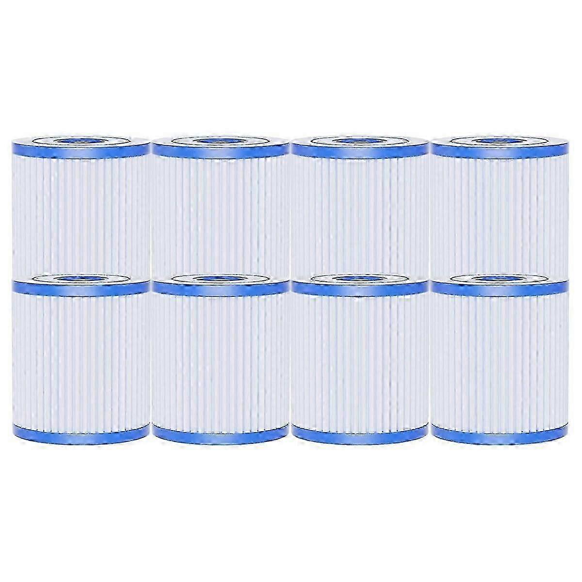 8-pack poolfilter H för Intex 29007E typ H poolfilterpatron