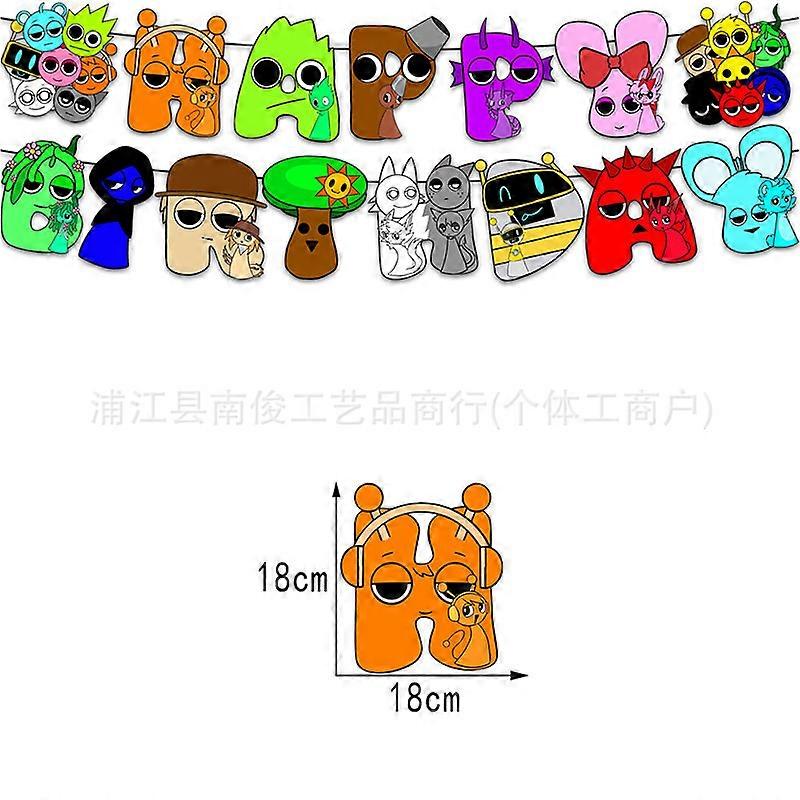 Rhythm Box Sprunki Birthday Theme Party Decorations