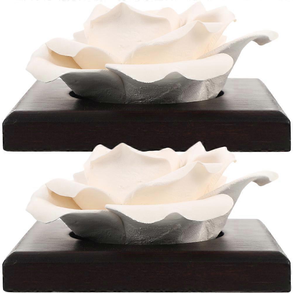 Essential Oil Diffuser Car Ceramic Rose Shaped for Home 8Pcs