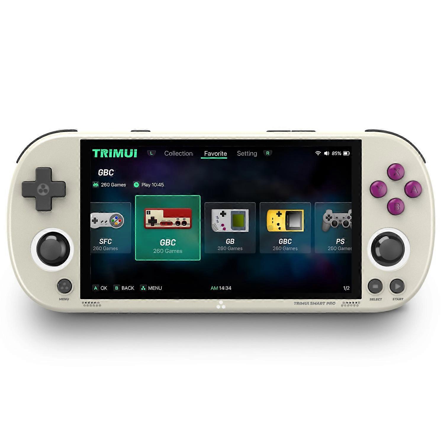 2pc ANBERNIC Retro Handheld Game Console with 64G Memory Card - Grey