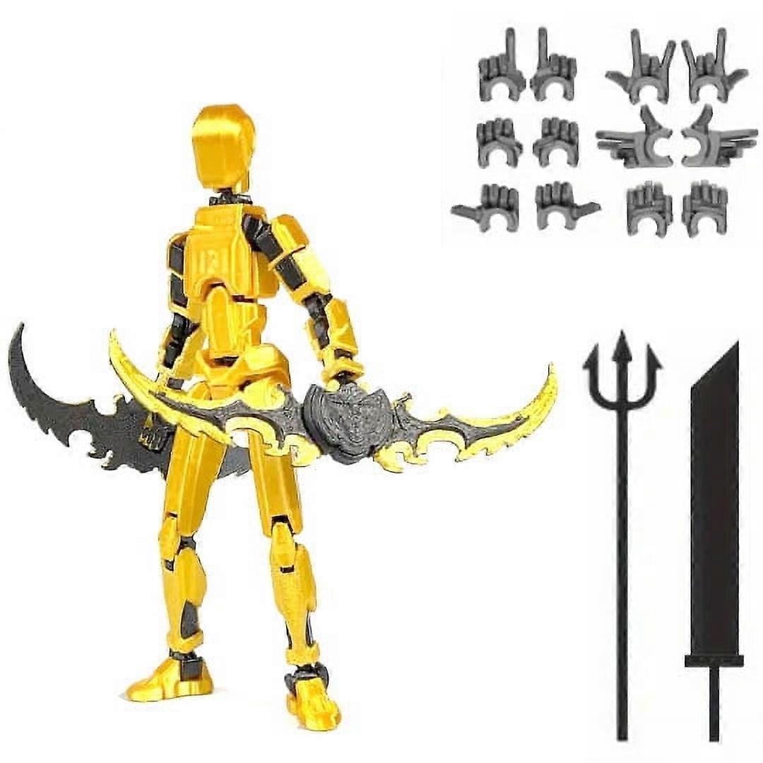 Multi Jointed Movable Robot 3D Printed Mannequin Toys lucky PVC Model 13 Full Body Activity Robot -22
