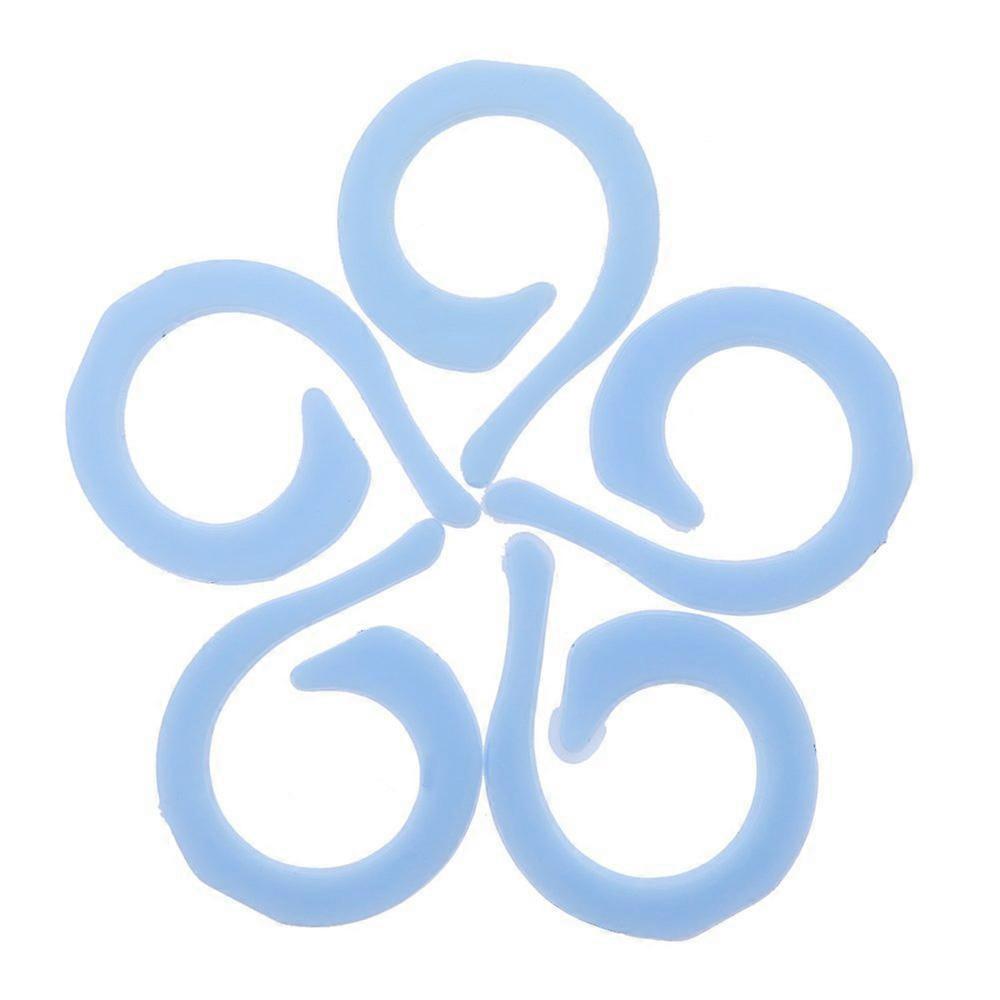 20pcs Colorful Crochet Locking Marker Knitting Ring Maker Holder Set