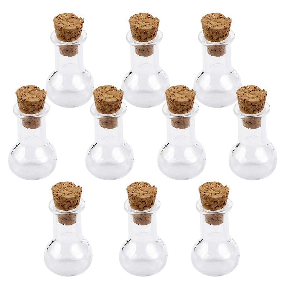 Glass Wish Jar for Decoration Use with 10Pcs Bulb Bottles