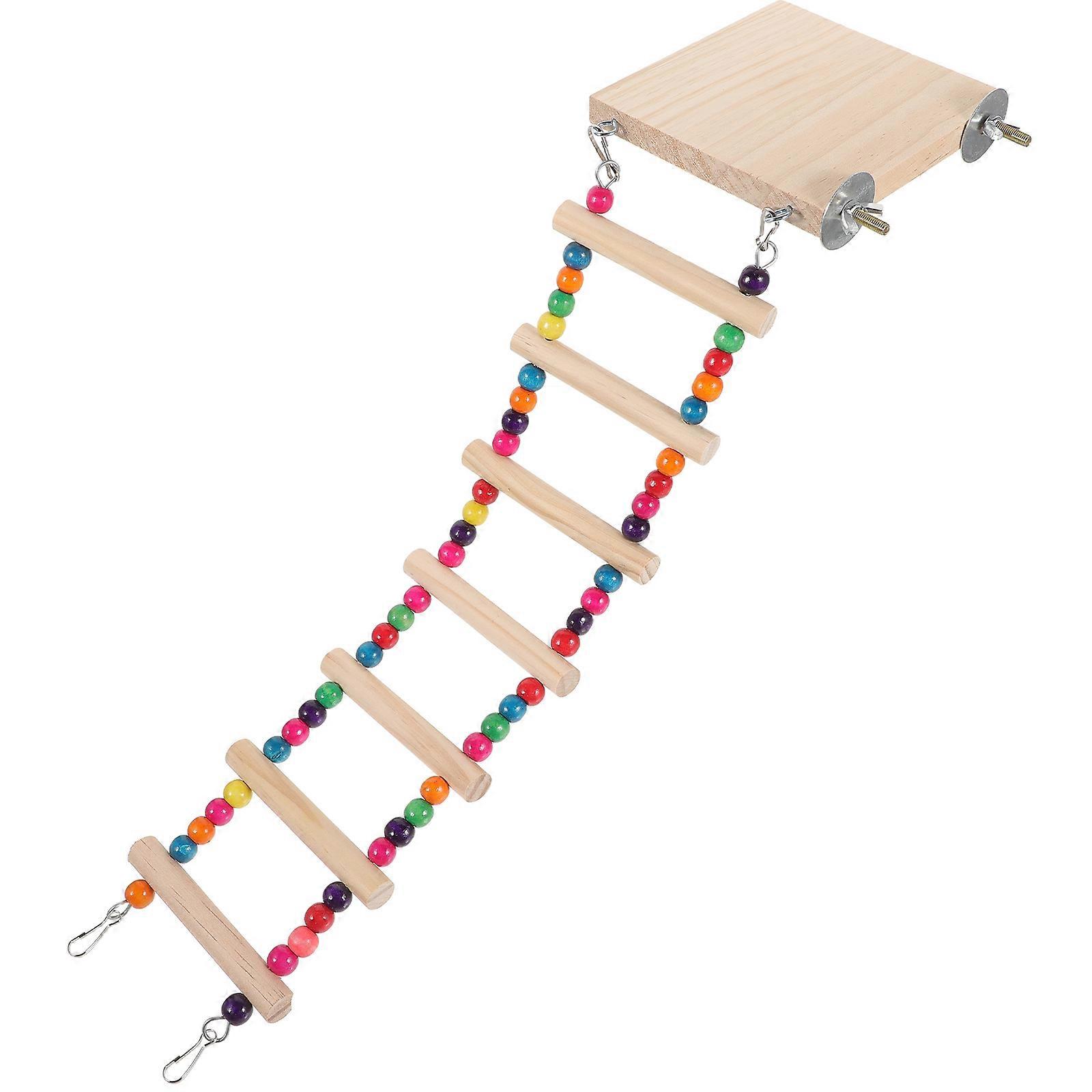 Bird Ladder Toy For Parrots 3Pcs Set Ideal For Bird Cage Indoor Use Designed For Pet Training And Entertainment