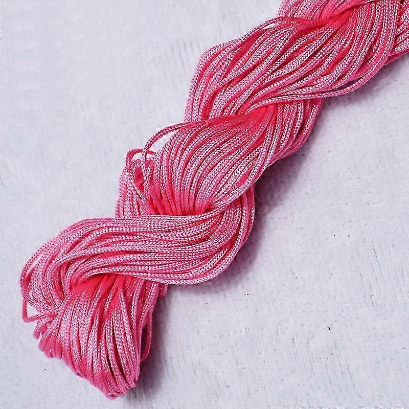 Home Party Supplies Chinese Knot Braided String DIY Macrame Cord 20m High Quality Tassels 1.0mm Beading String Bracelet Nylon Cord Thread Popular 2025