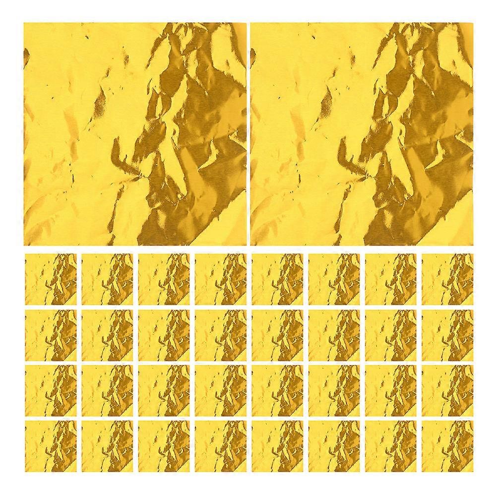 Chocolate Wrappers 800 Pcs Square Foil Candy Wrappers Suitable For Party Events Golden Wrapping Paper For Sweets