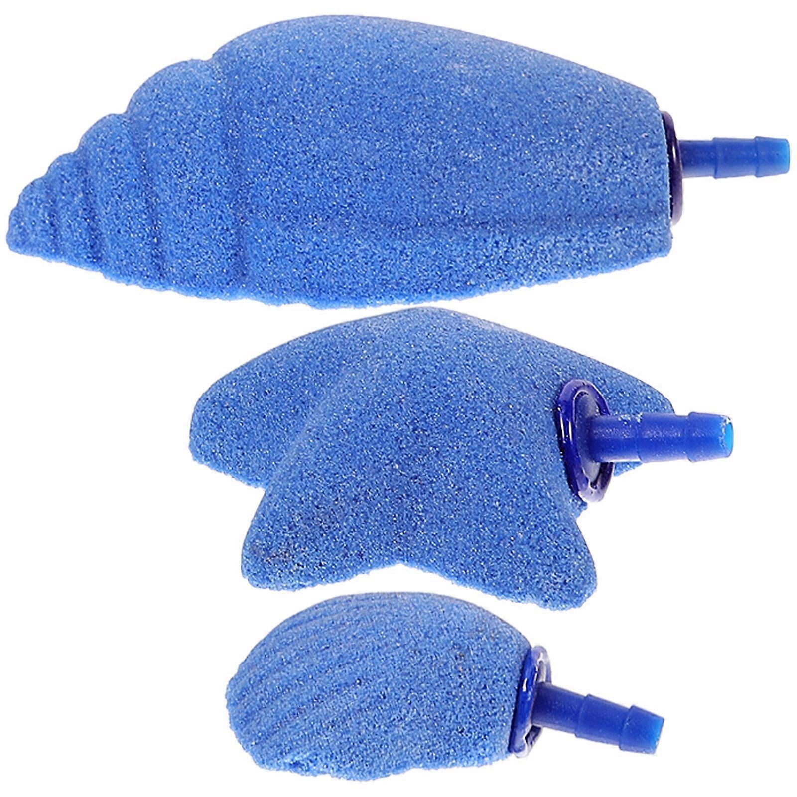 Fish Tank Air Stone Bubble Diffuser for Aquarium 9Pcs Blue Material