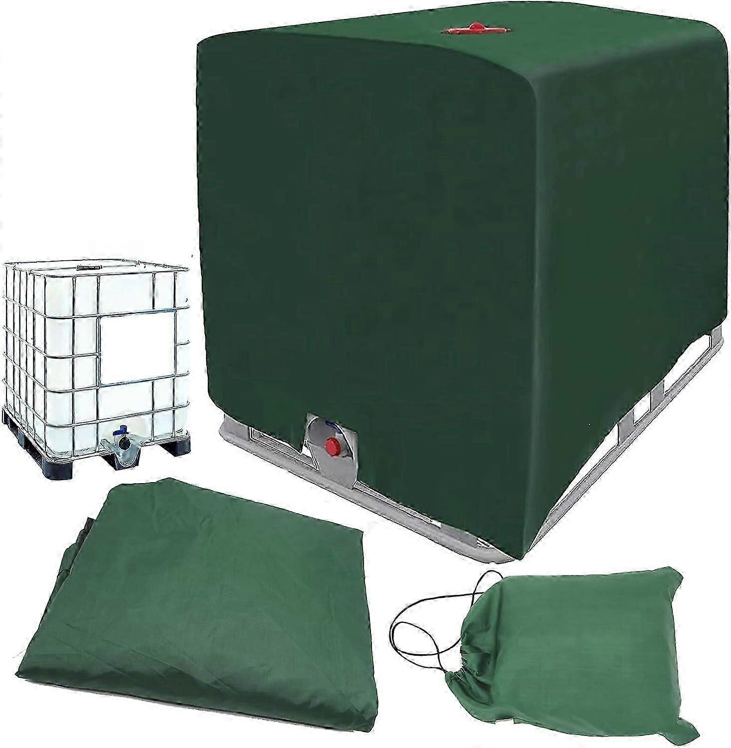 غطاء واقي لخزان المياه IBC غطاء حمل غطاء احباط واقي من الشمس 1000 لتر 275 جالون غطاء واقي للغطاء الواقي لحاوية خزان IBC راي