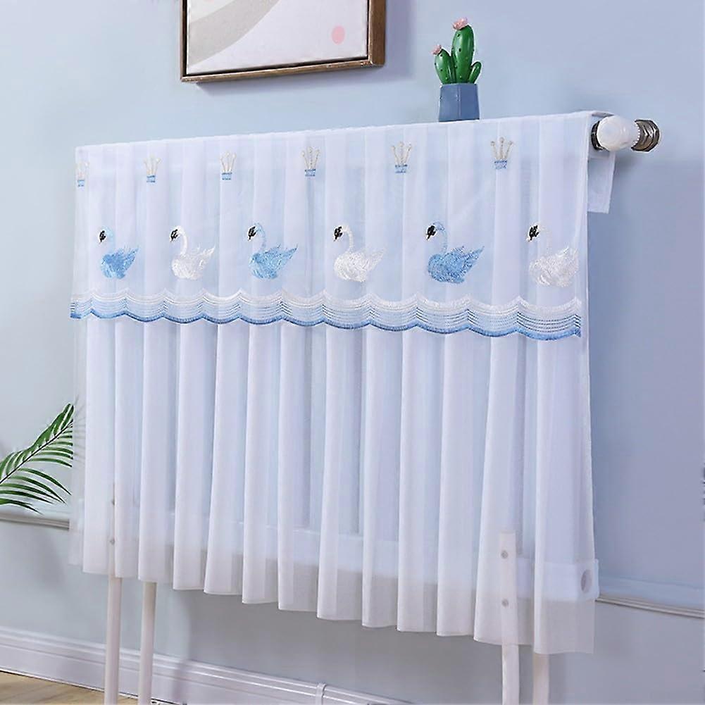 Radiator Cover Fabric Dust Protection Shield Model C 180x70 Cm Easy Install Radiator Hood For Home Decor