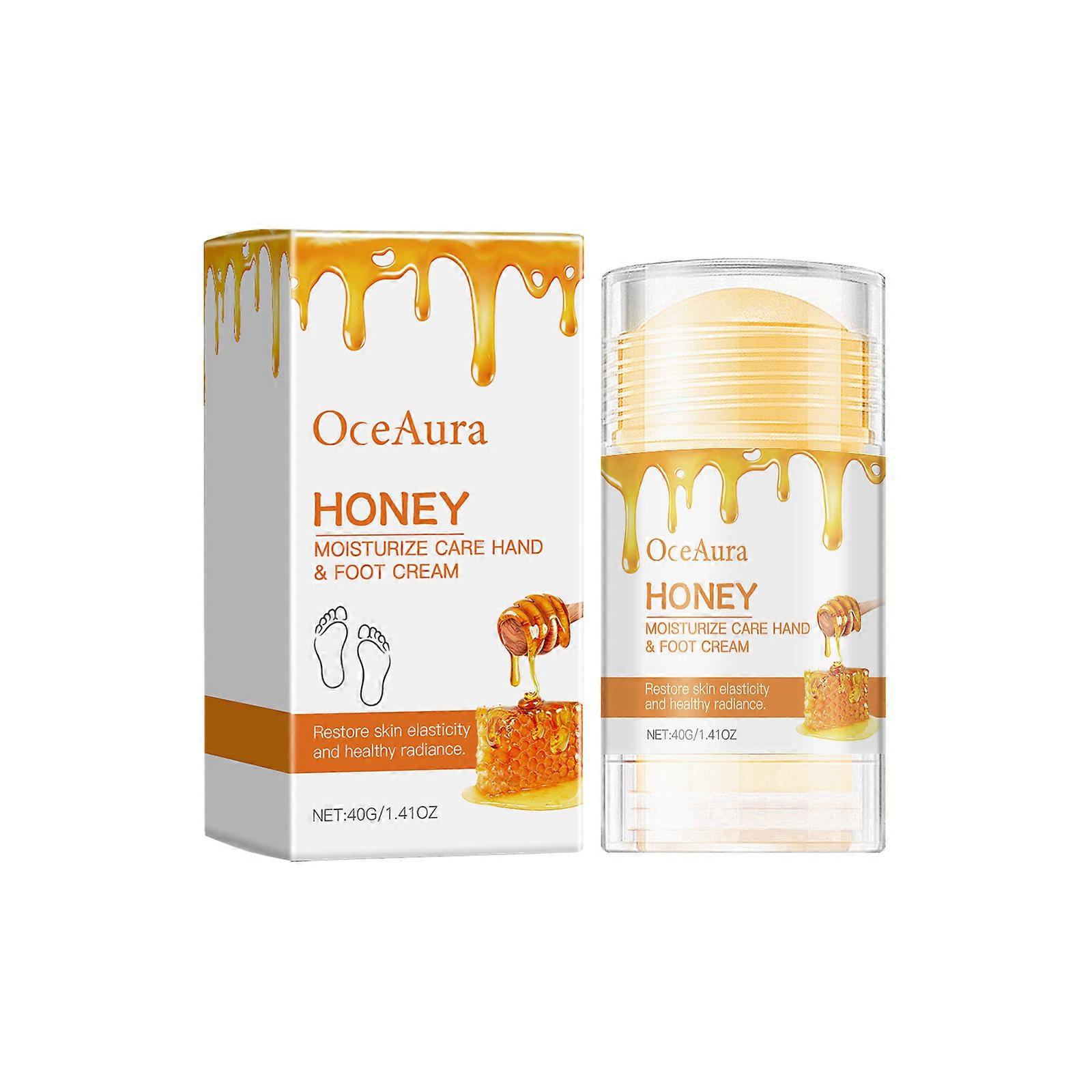 Creme hidratante anti-rachaduras para pés com mel, creme hidratante para os pés, reparação de calcanhares, cuidados com a pele do corpo, 40g
