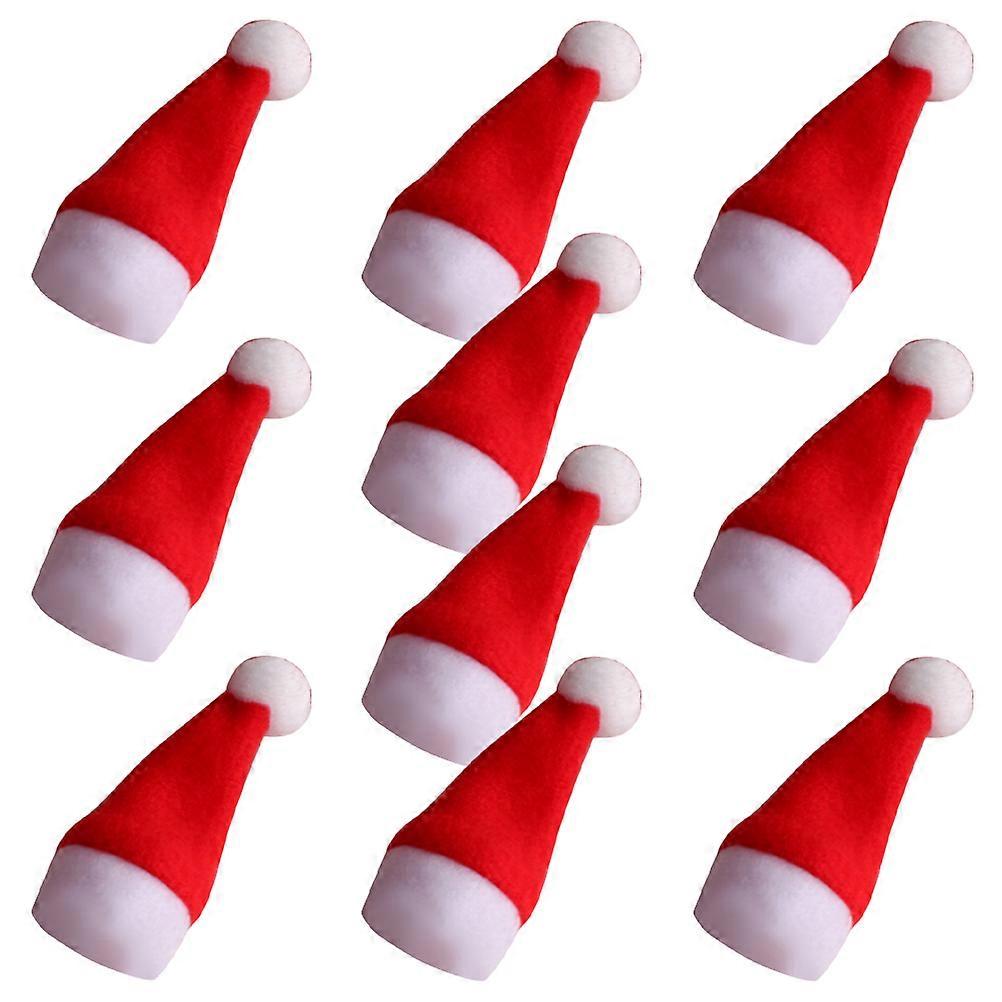 Lollipop Hat Candy Package Mini Christmas Hats for DIY 30Pcs Red