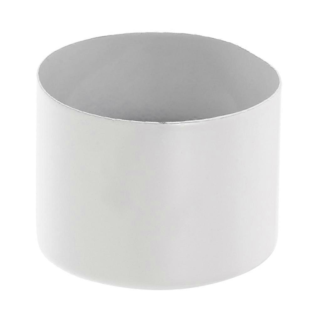 Metal Lamp Shade Collar Ring for Light Socket 5Pcs White Iron Fixing