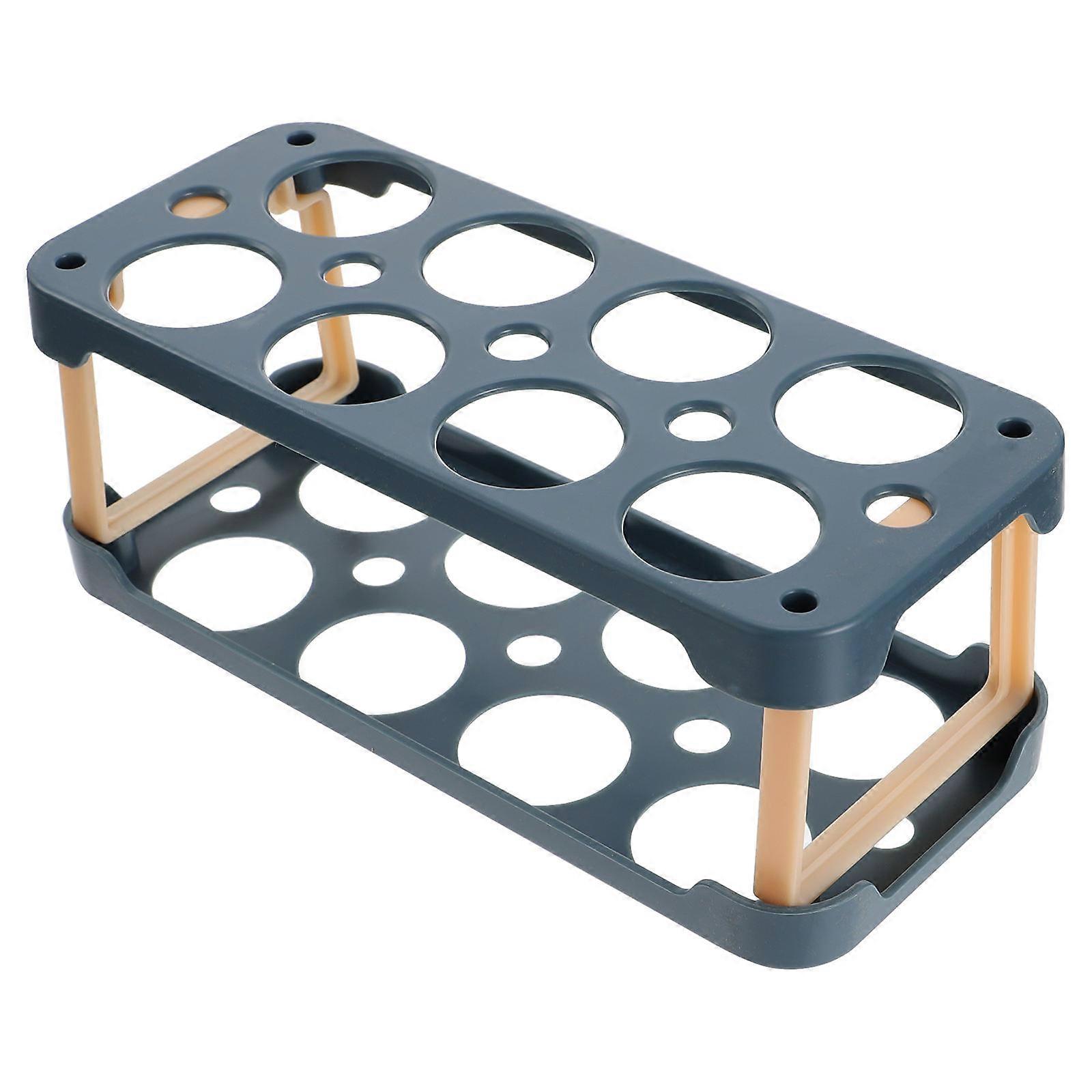 Blue Egg Holder Storage Rack For Refrigerator Accessory Kitchen Use 1Pack