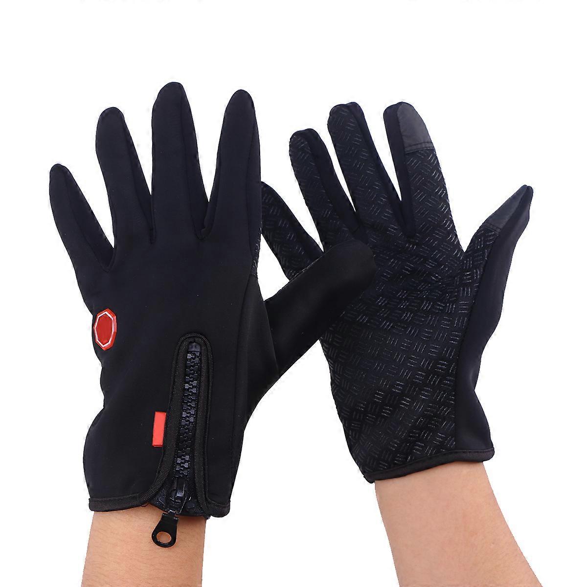 Outdoor Gloves Warm Waterproof Cycling Gloves with Touchscreen Function 3Pairs