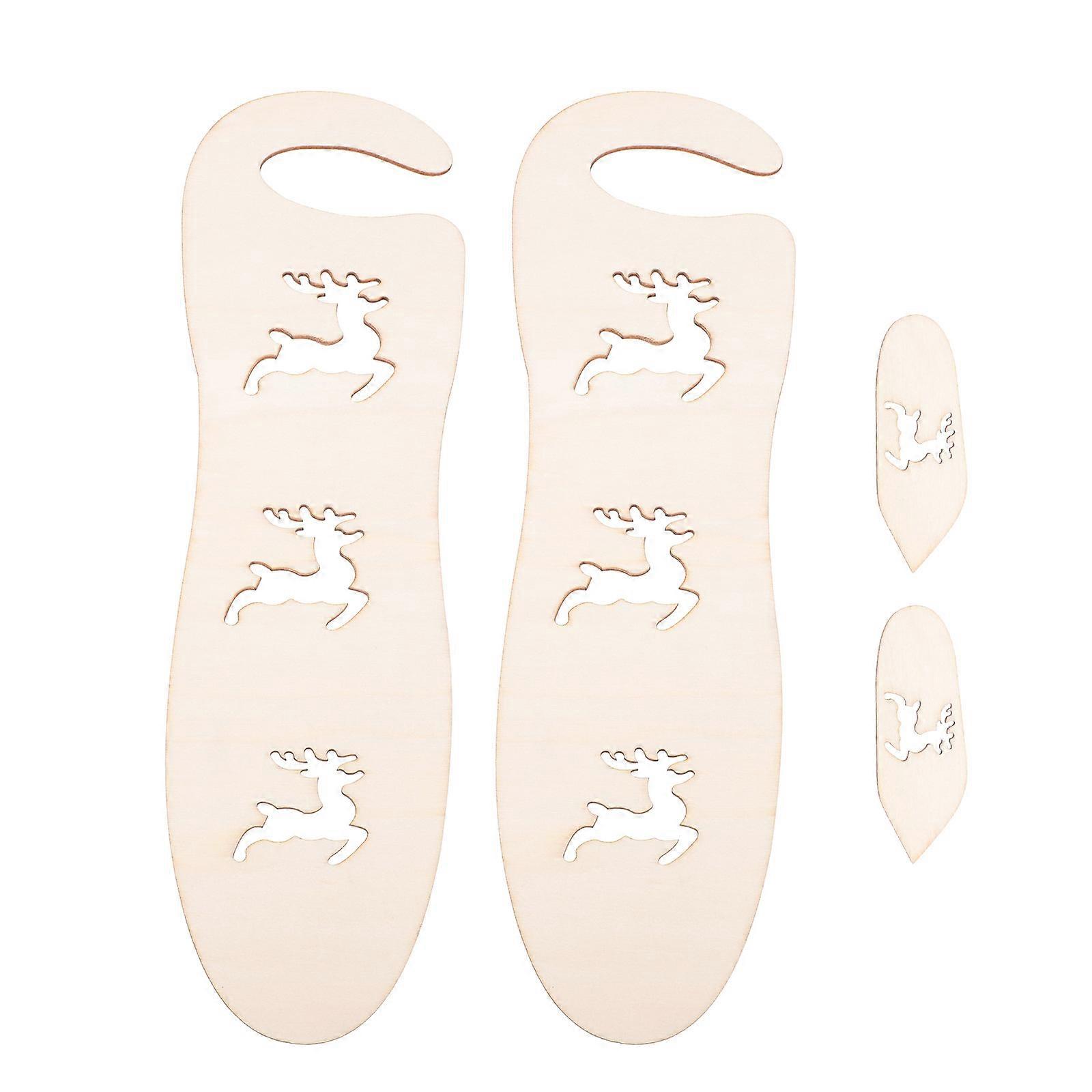 DIY Gloves Holder Wooden Model for Display 3Pairs Woven Gloves Set