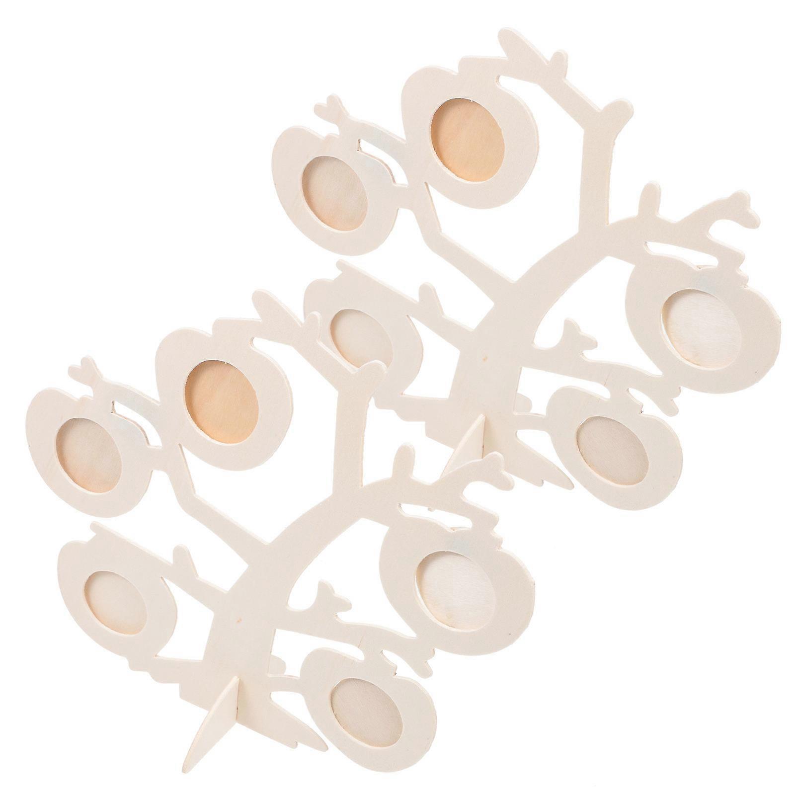 Artistic Photo Storage Frames For Special Occasions Such As Birthdays And Christmas In Light Brown Color 2 Sets