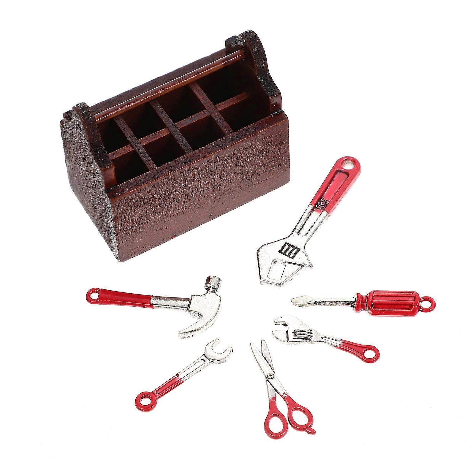 Mini House Repair Tool for Kids 2Sets of Miniature Tool Case and Tools