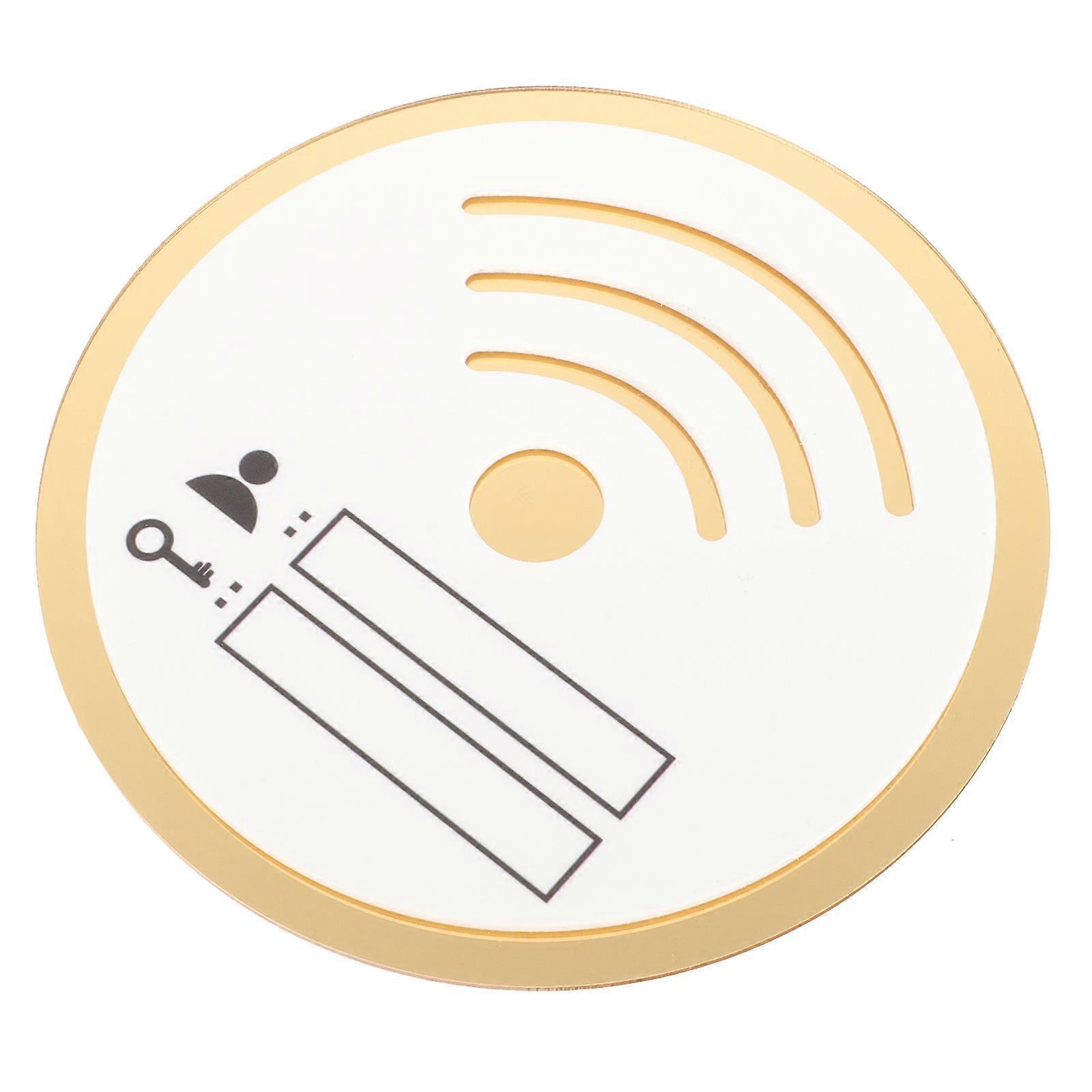 4Pcs Rewritable WiFi Account And Password Acrylic Sign Square For Indoor Public Use Light Yellow Durable