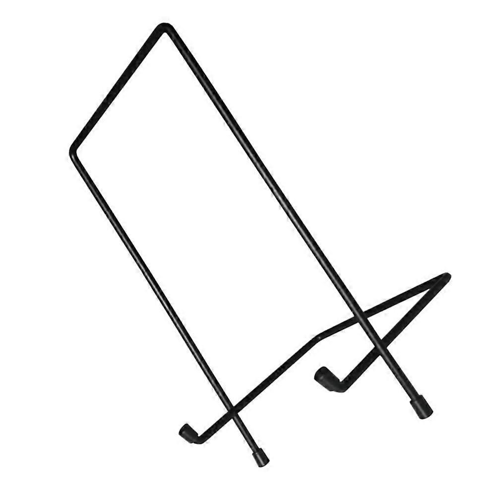 Iron Display Stand Square Base for Holding 4Pcs Black Photo Frames