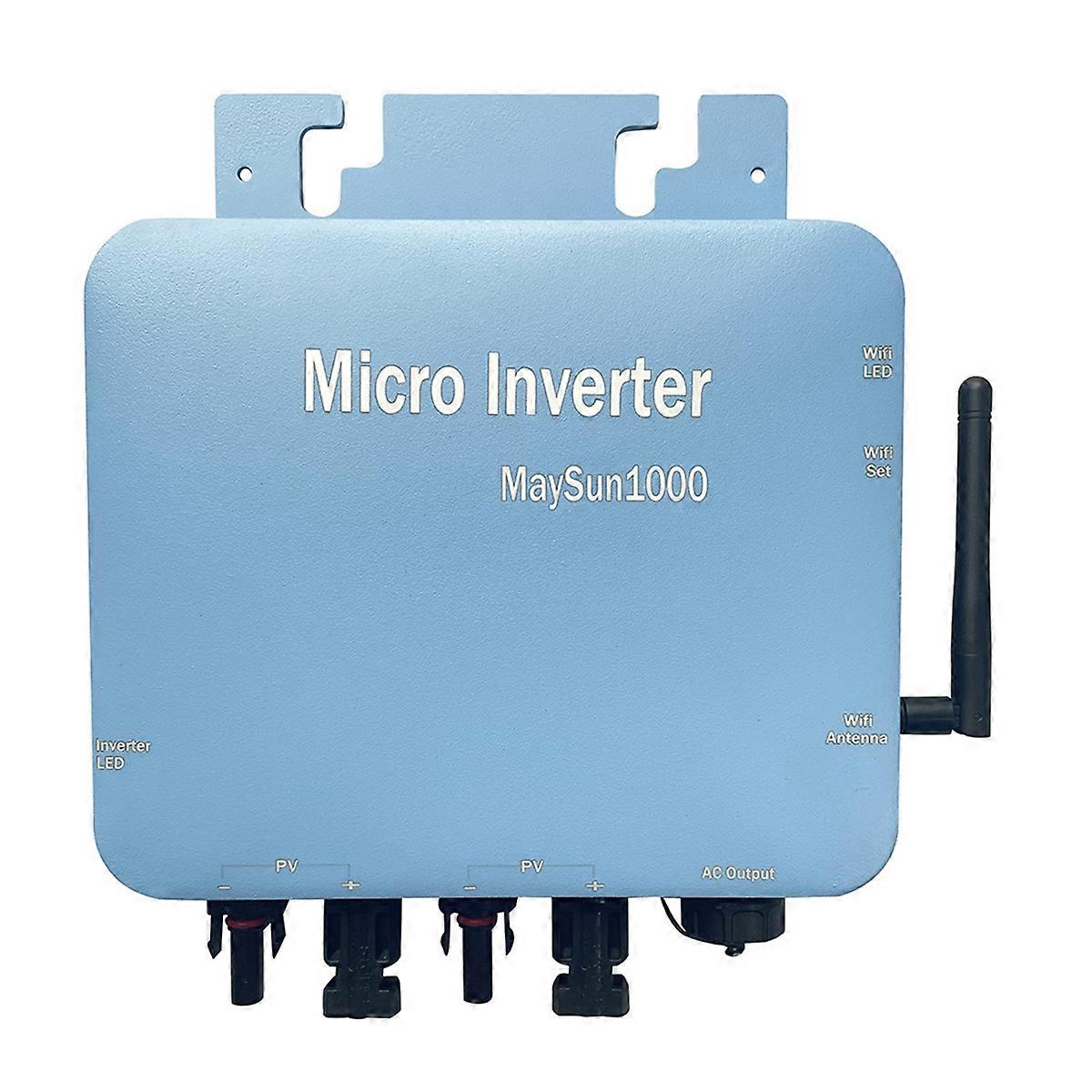 1000W Micro-Inverter Solar Grid Tie Waterproof DC to AC Conversion Built-in WIFI EU PLUG