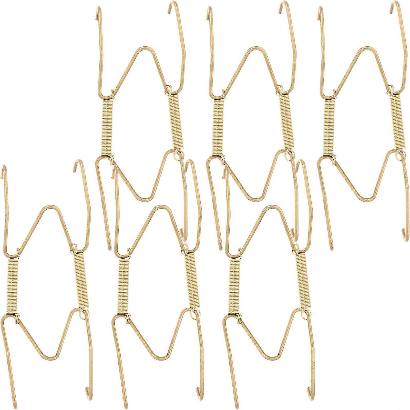 Wall Plate Hangers Steel Invisible W Shaped Hooks for Display 18Pcs