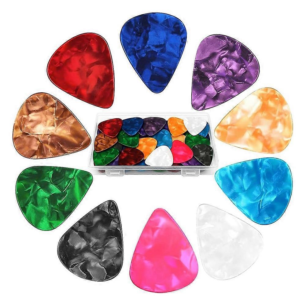 75Pack Guitar Picks with 3 Different Thickness with Organizer Box