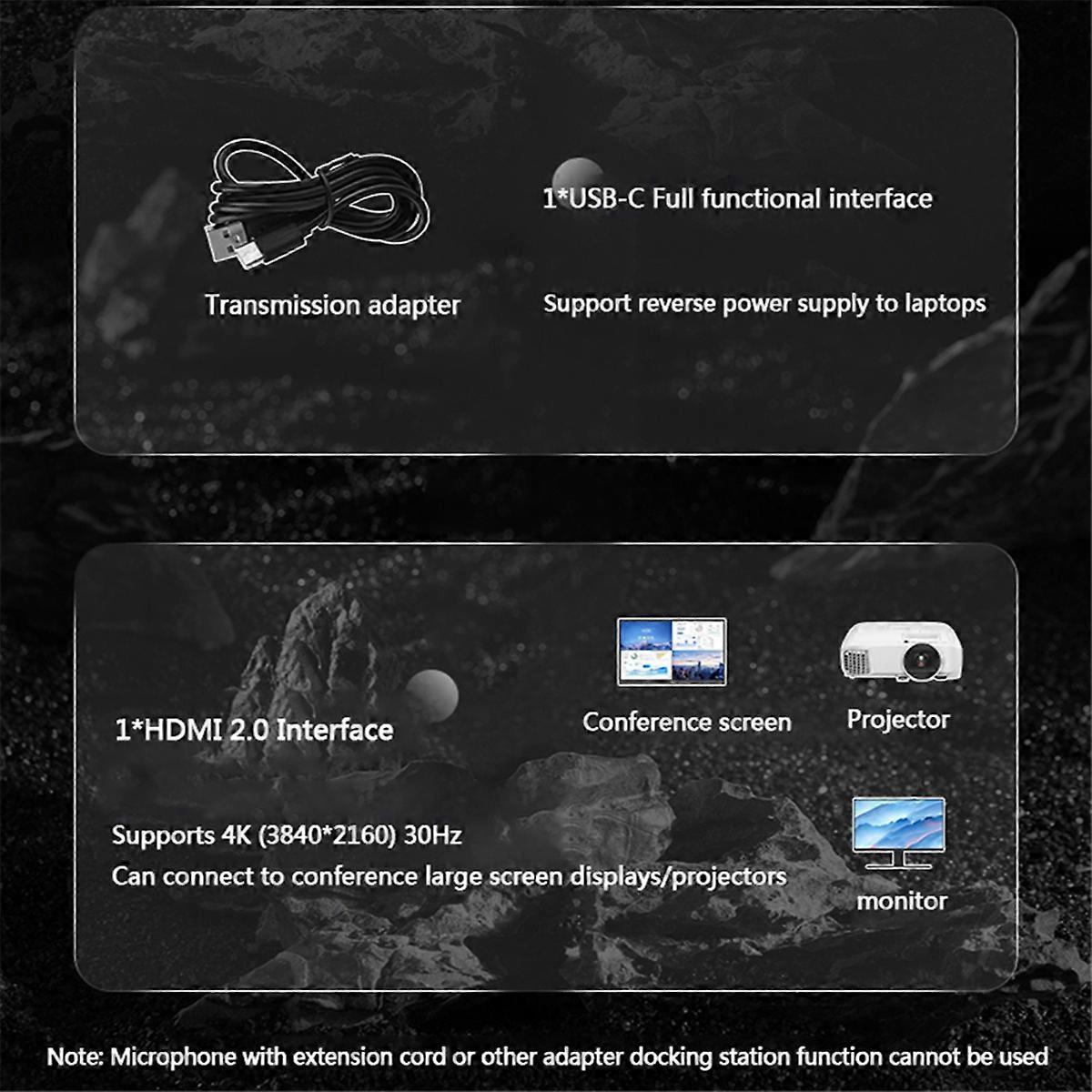 Conference Omnidirectional Microphone Hub for PC Laptop Computer