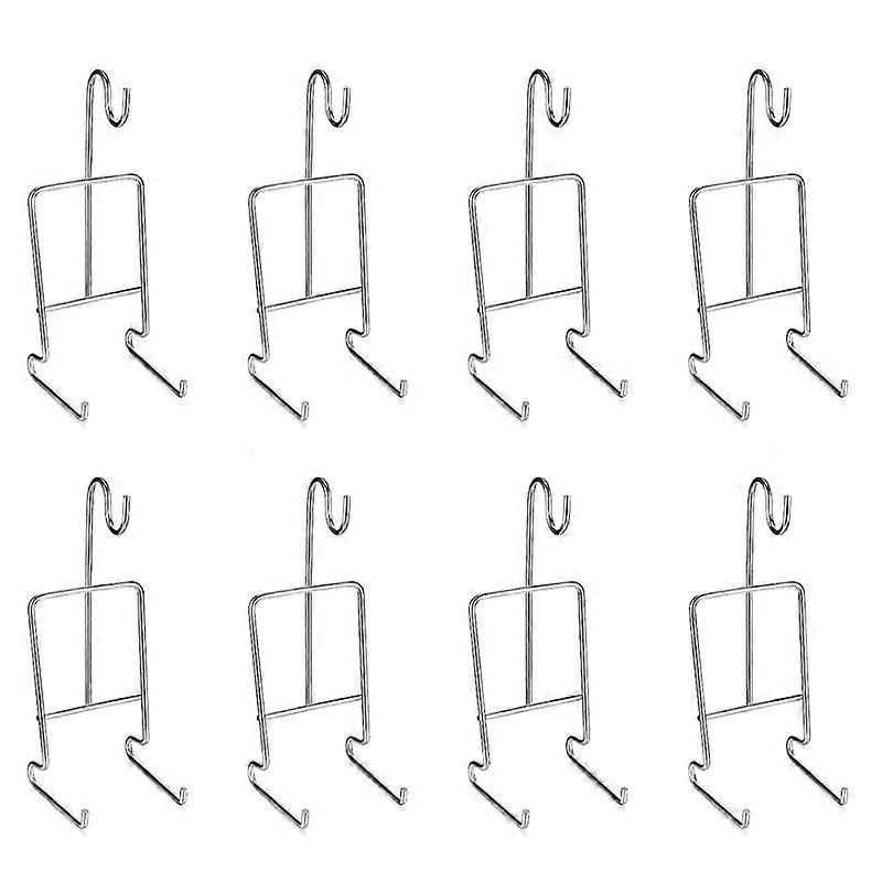 8Pcs Tea Cup and Saucer Display Stand Holder Rack