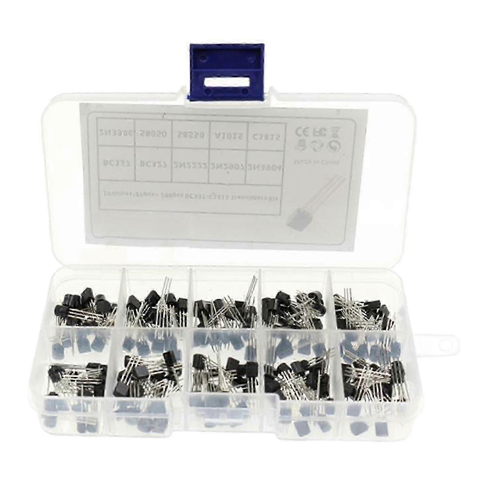 200 Pcs Power Transistor Assortment Triode Voltage Regulator Stabilizer Kit Set