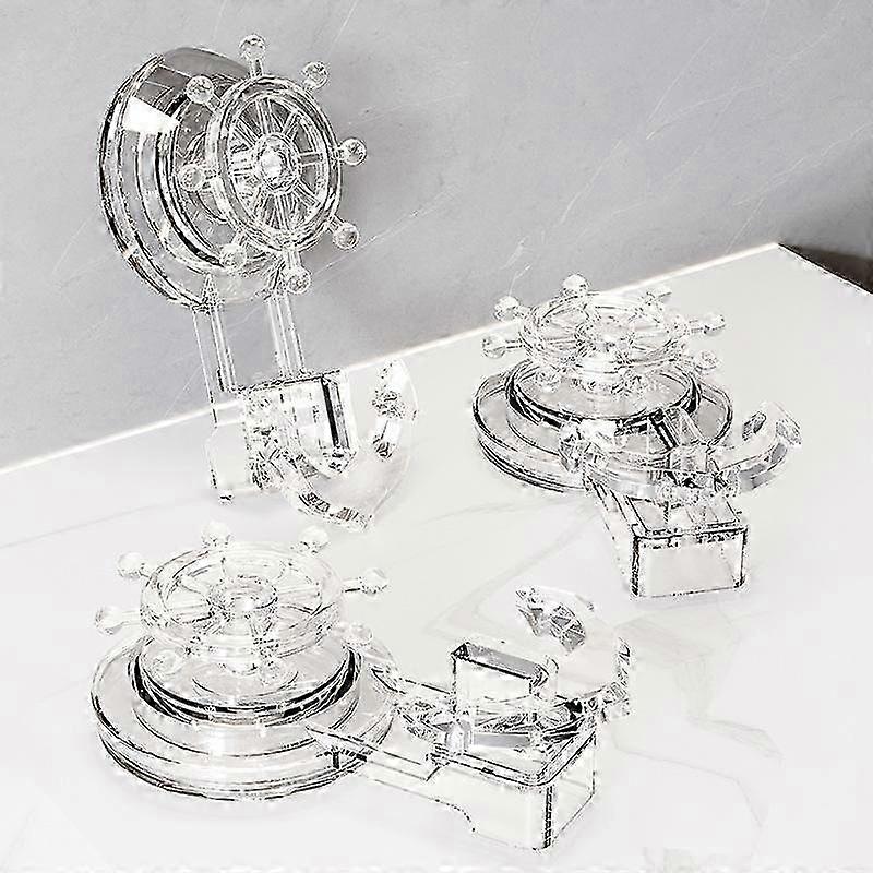 Creative Rudder Shaped Hook Ship Anchor Shaped Sucker Wall Hooks Bathroom Punch-Free Multi-Function Door Back Key Coat Hook 25-26