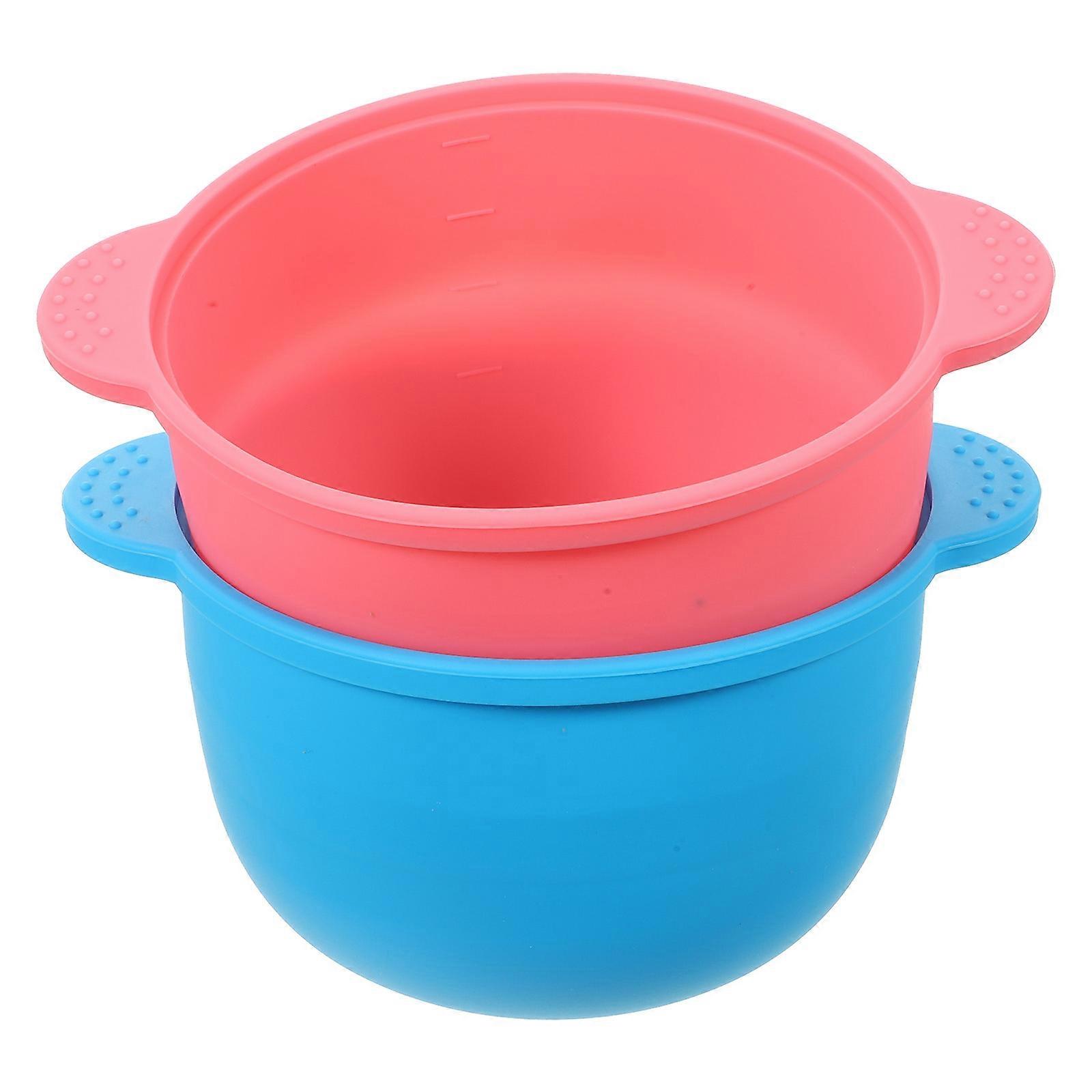 Silicone Wax Warmer Pot for Hair Removal Waxing Tool 6Pcs Assorted Color Bowls