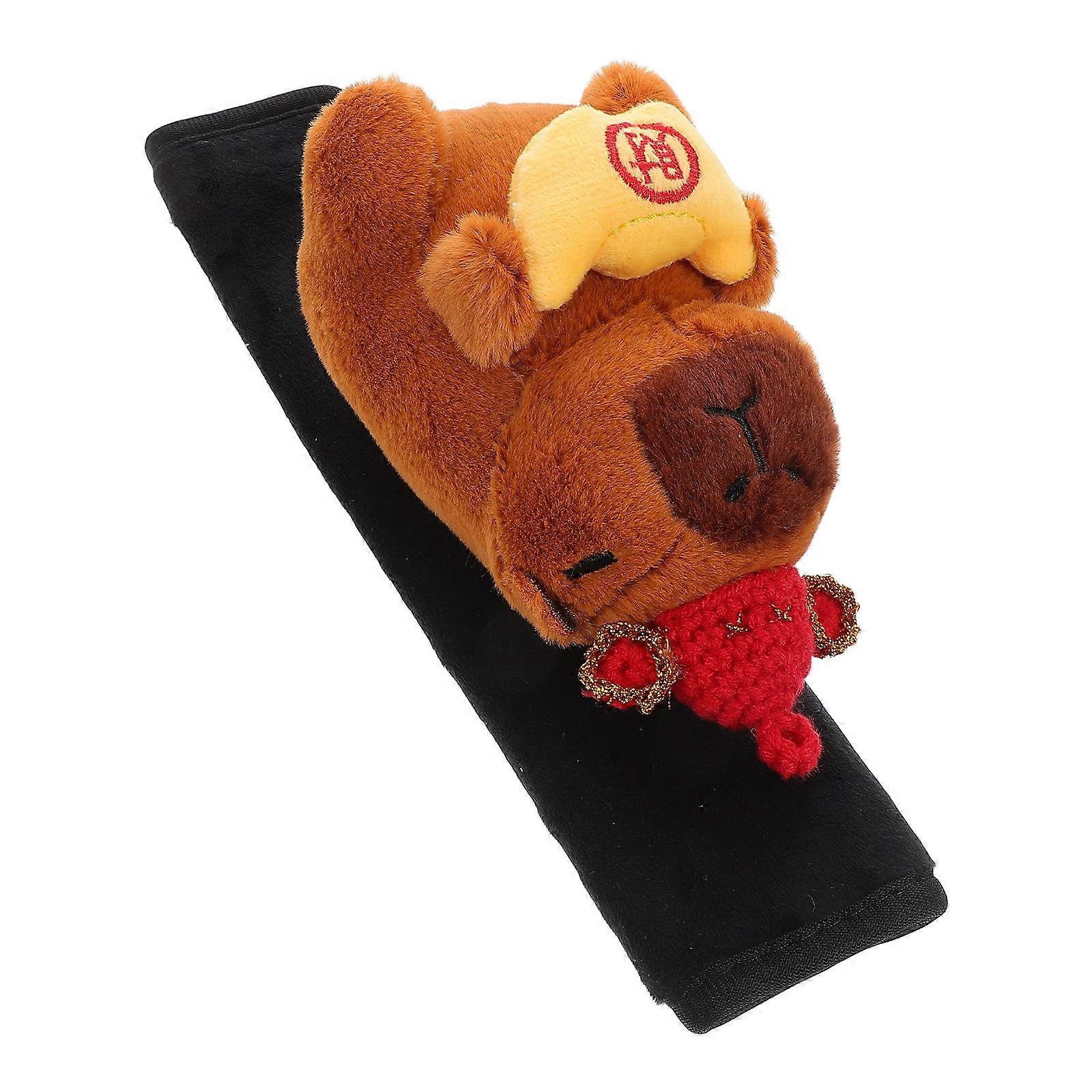 Seat Strap Cover for Use Soft Plush Capybara Style One Piece