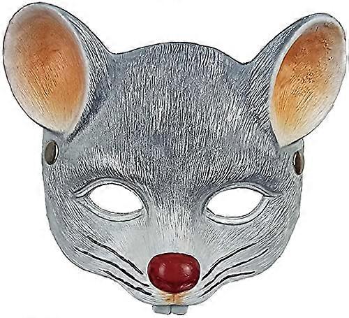 Animal Mask 3D Mouse Mask Light Grey Halloween Cosplay Mask For Party Prop