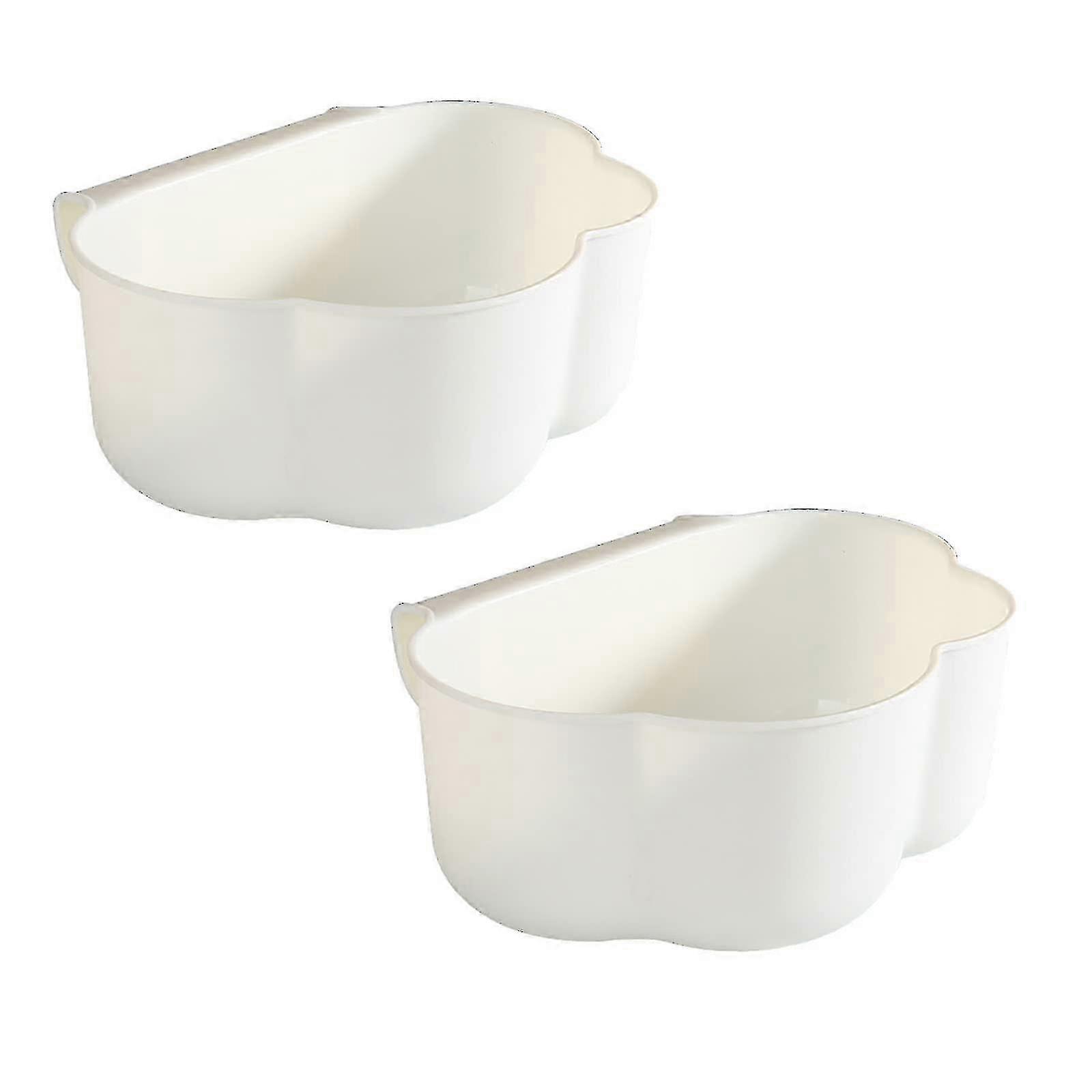 2-Pack Space-Saving Hanging Trash Bin with Drip Tray, Kitchen Cabinet Door Organizer 26s