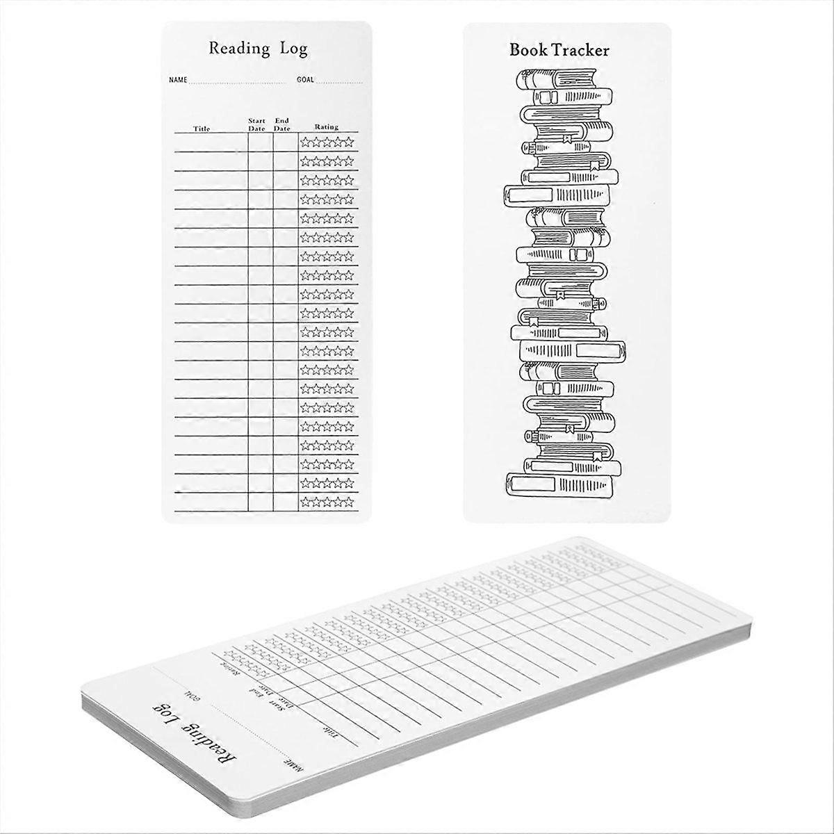 12pcs 2025 Reading List Bookmark, Coloring Book Tracker