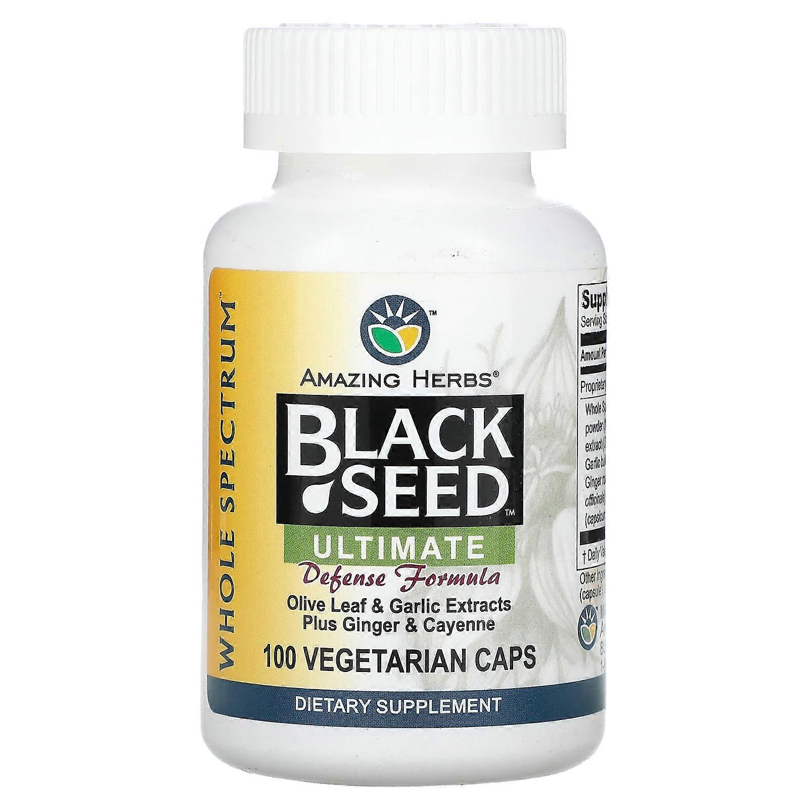 Black Seed, Ultimate Defense Formula, 100 Vegetarian Caps