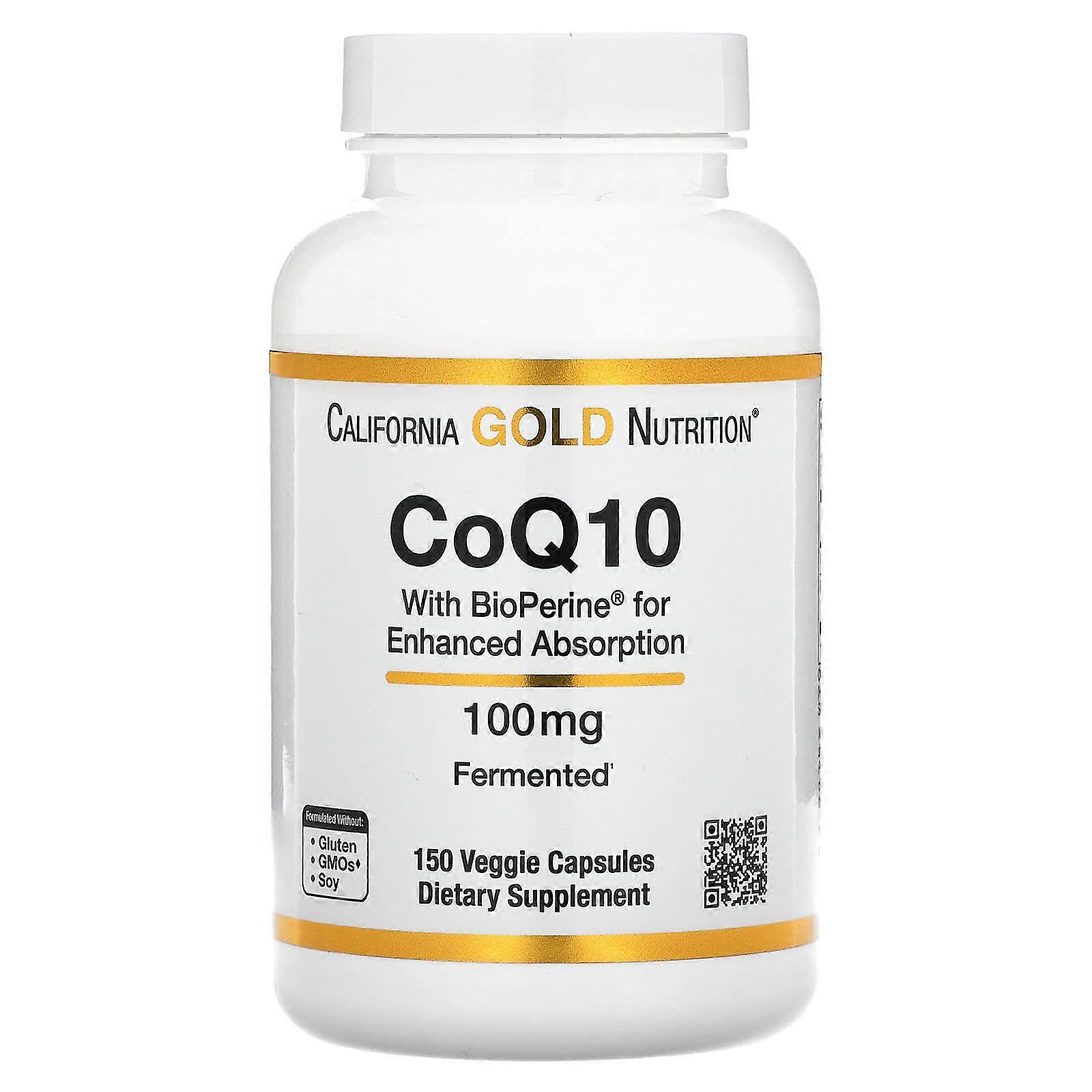 CoQ10 with BioPerine, 100 mg, 150 Veggie Capsules