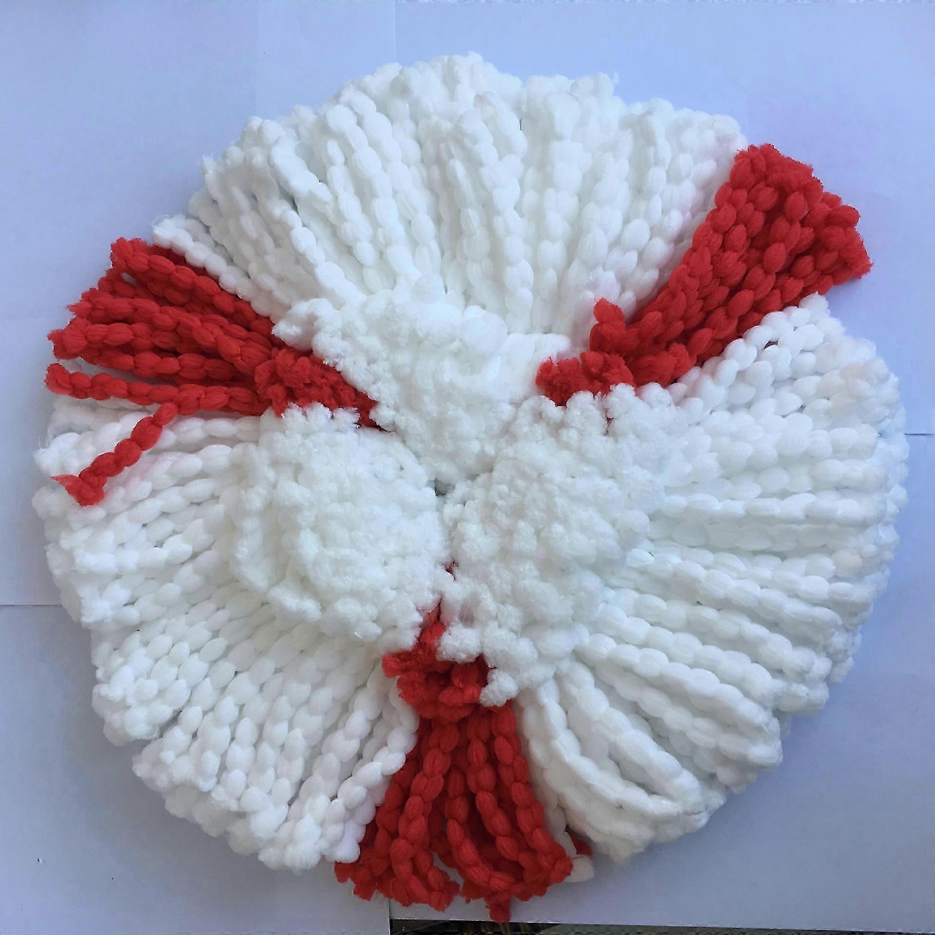 Deep Cleaning Machine Washable, Microfiber Easy Cleaning Mop Head Replacement (Red, 4 Pack,32cm)