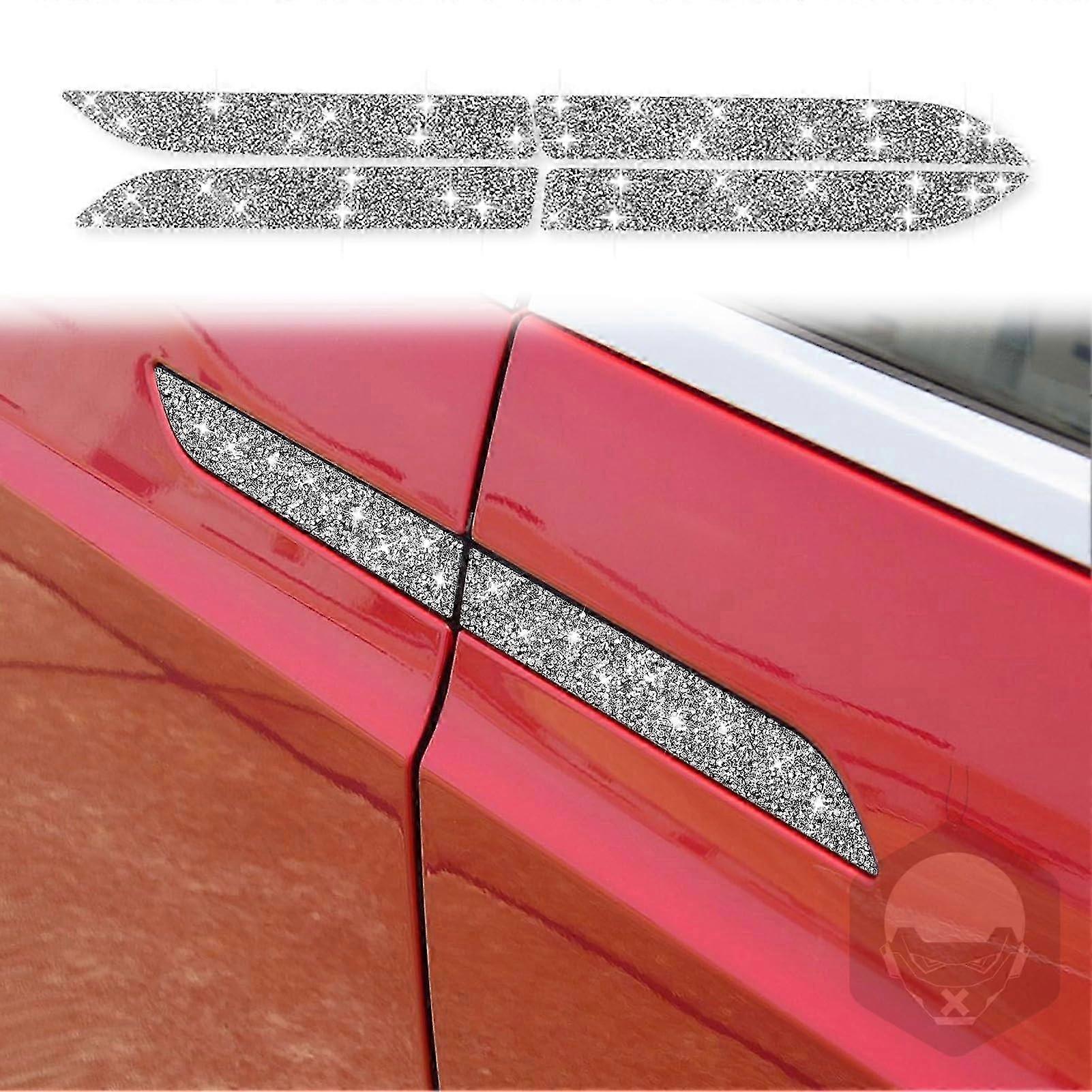 Car Handle Bling Decorative Decals for Tesla Model S Accessories, Custom Fit, Stylish Design, Sparkling Finish