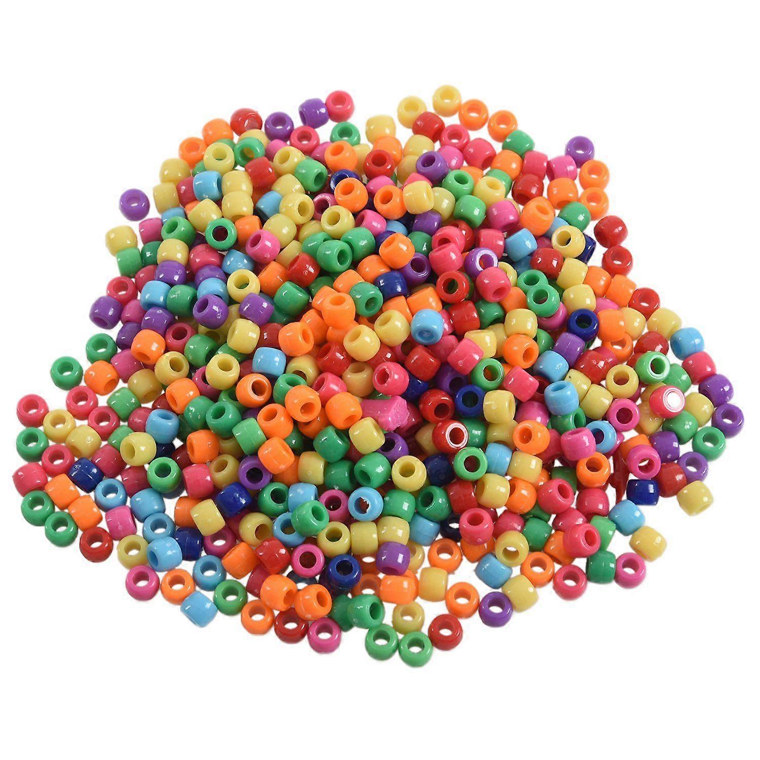 600 Pcs Mixed Plastic Beads 9mm x 6mm(3/8" x 2/8")