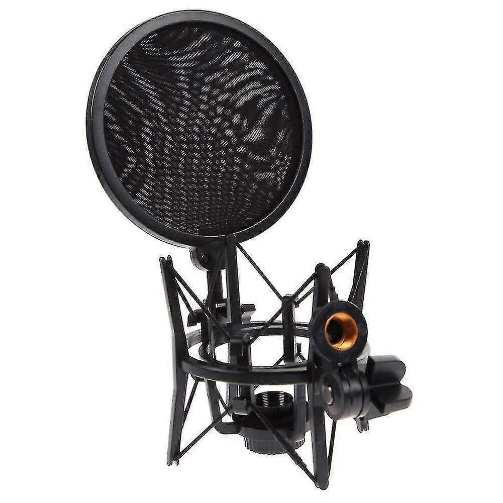Microphone Shock Mount With Articulating Head Frame For Studio Broadcast