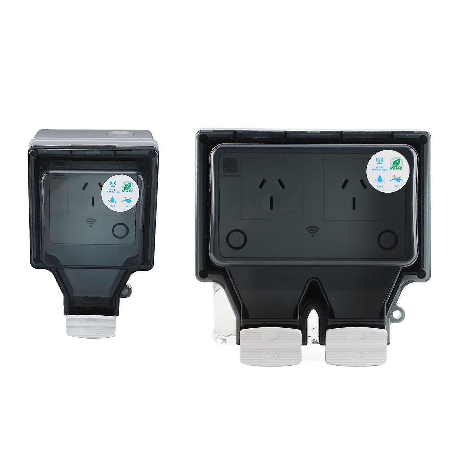 WiFi Intelligent Socket Type 86 IP66 Outdoor Waterproof Wifi Smart Power Outlets APP Control 15A