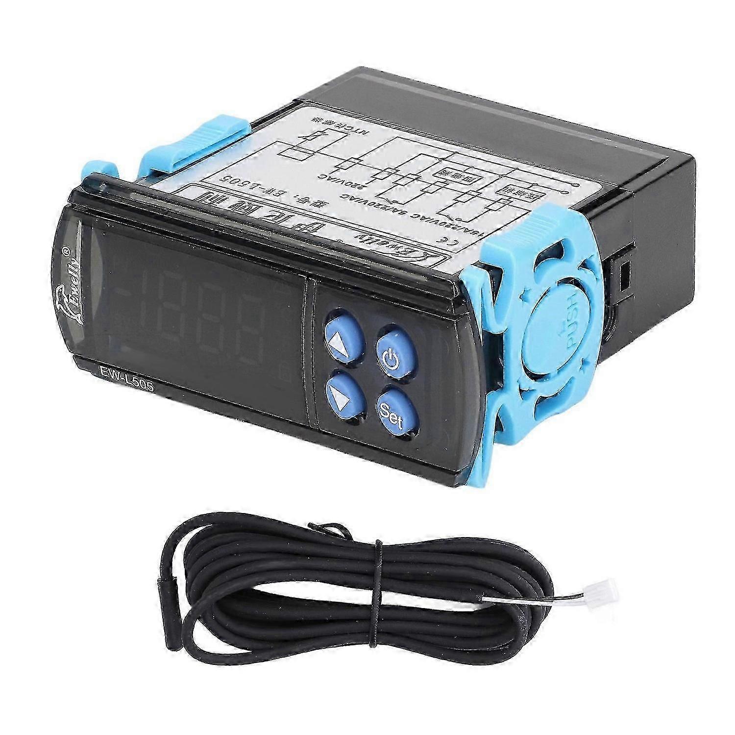 Temperature Controller Over Temperature Alarm Delay Protection Electronic Thermostat AC220V